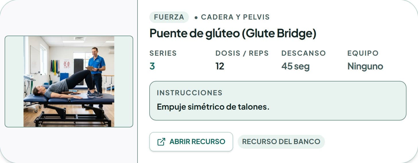 Plan domiciliario en el escritorio del terapeuta